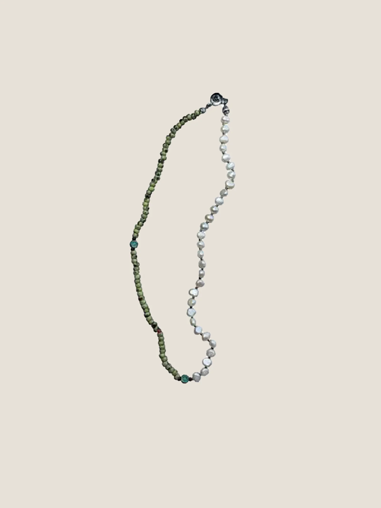 Freshwater Pearl & Natural Stone Choker Necklace