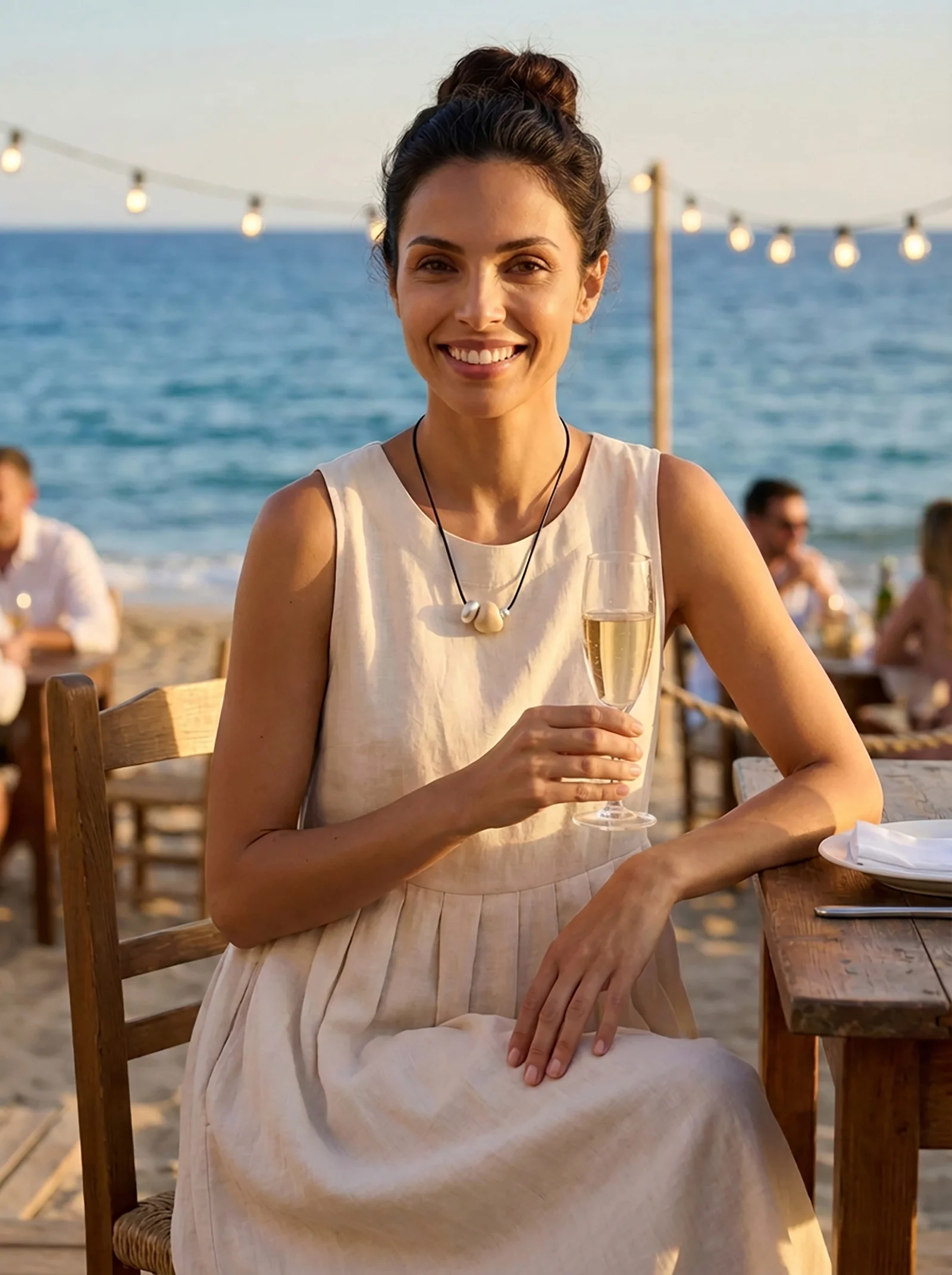 Ivory Nut Pendant Cord Necklace - Image 2
