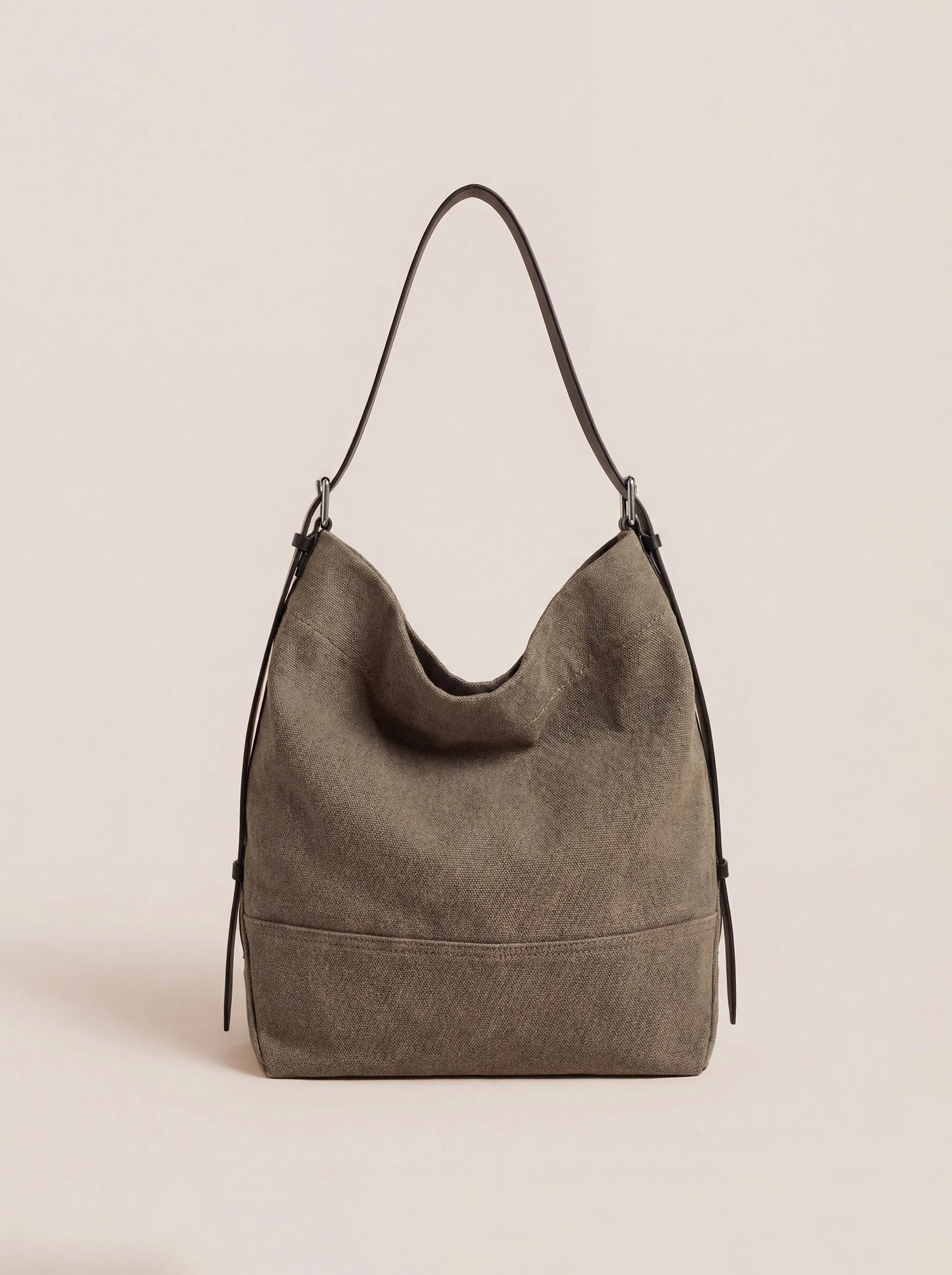 Large Canvas Tote Shoulder Bag Slouchy Relaxed Fit Hobo Bag