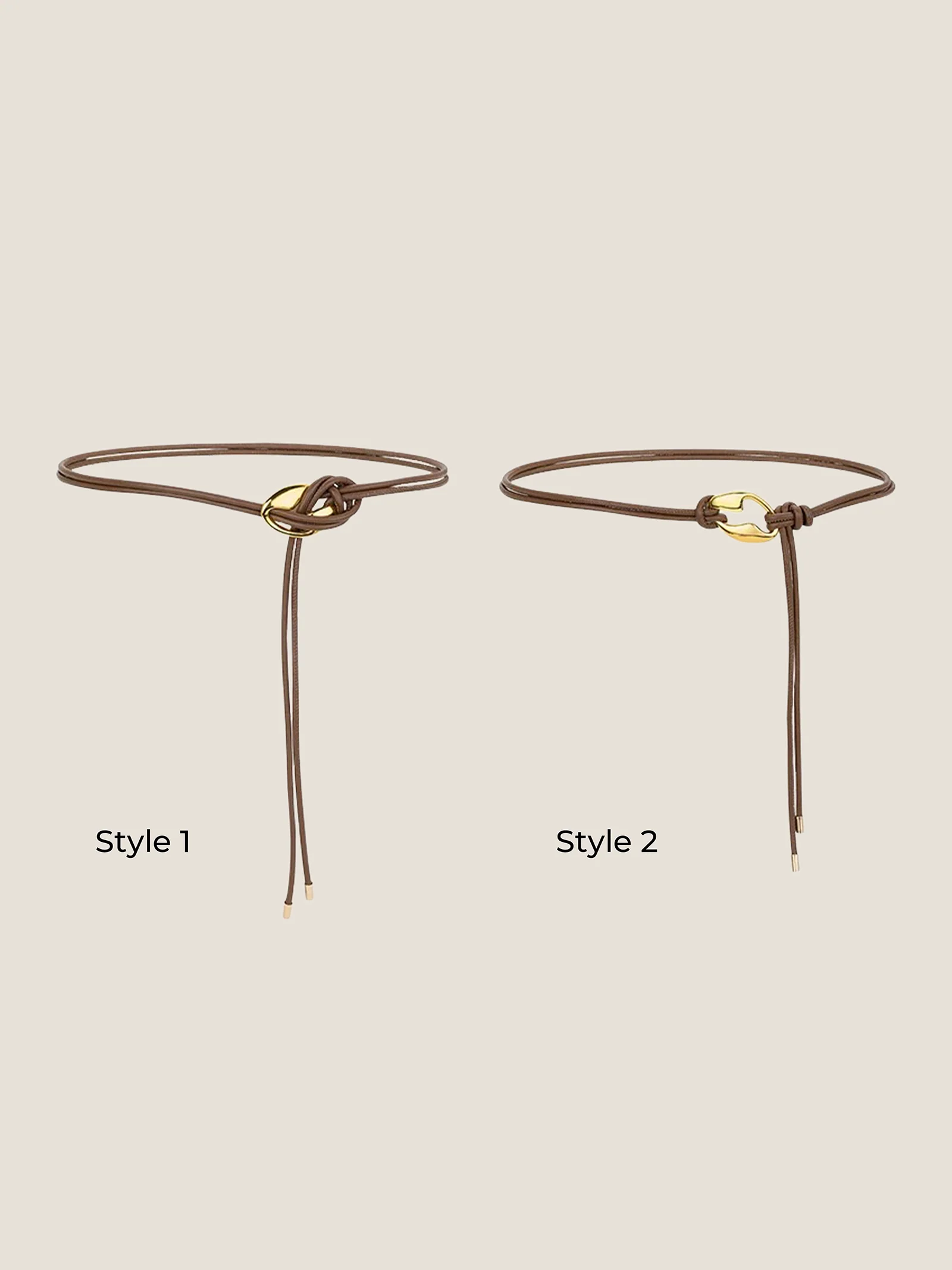 Recycled Leather Belt Versatile Styling Waist Accessory AURELIA - Image 3