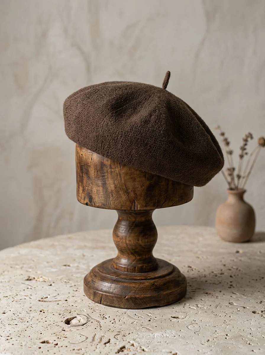 Linen Knit Beret Hat for Women Lightweight Breathable Summer Artist Cap - Image 17