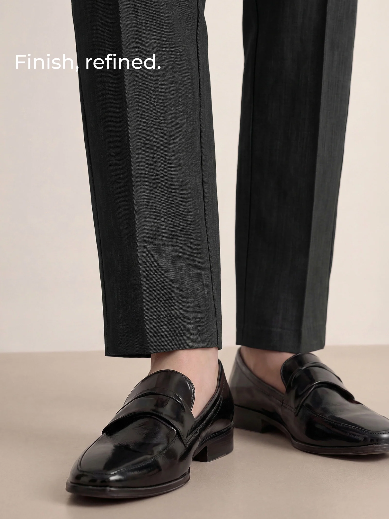 Linen Tailored Straight Full Length Pants LANDON - Image 7