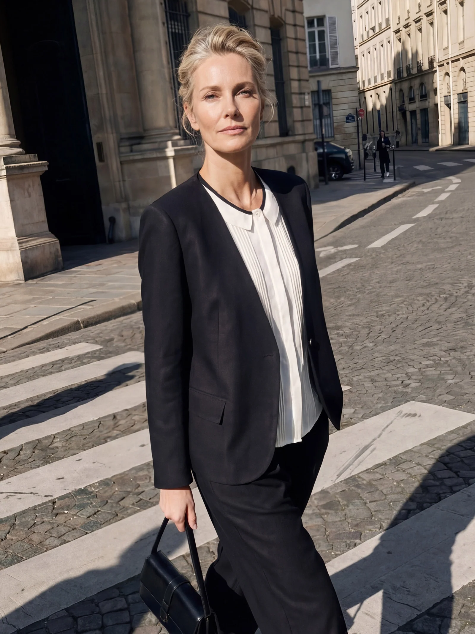 Linen-Lyocell Relaxed V-neck Tailored Blazer VERITY - Image 2