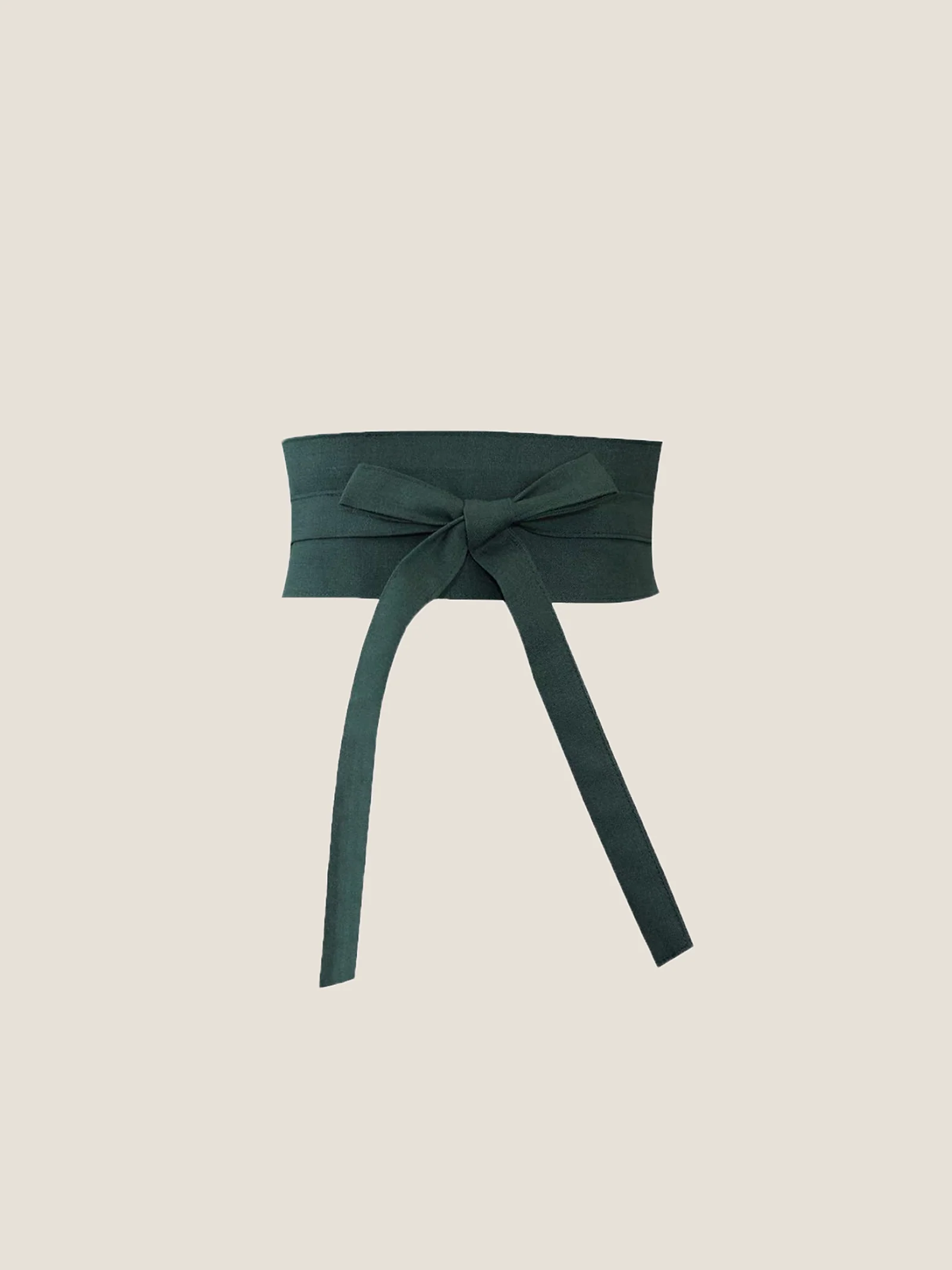 Linen Wide Tie-Front Waist Belt ZAFIRA - Image 6