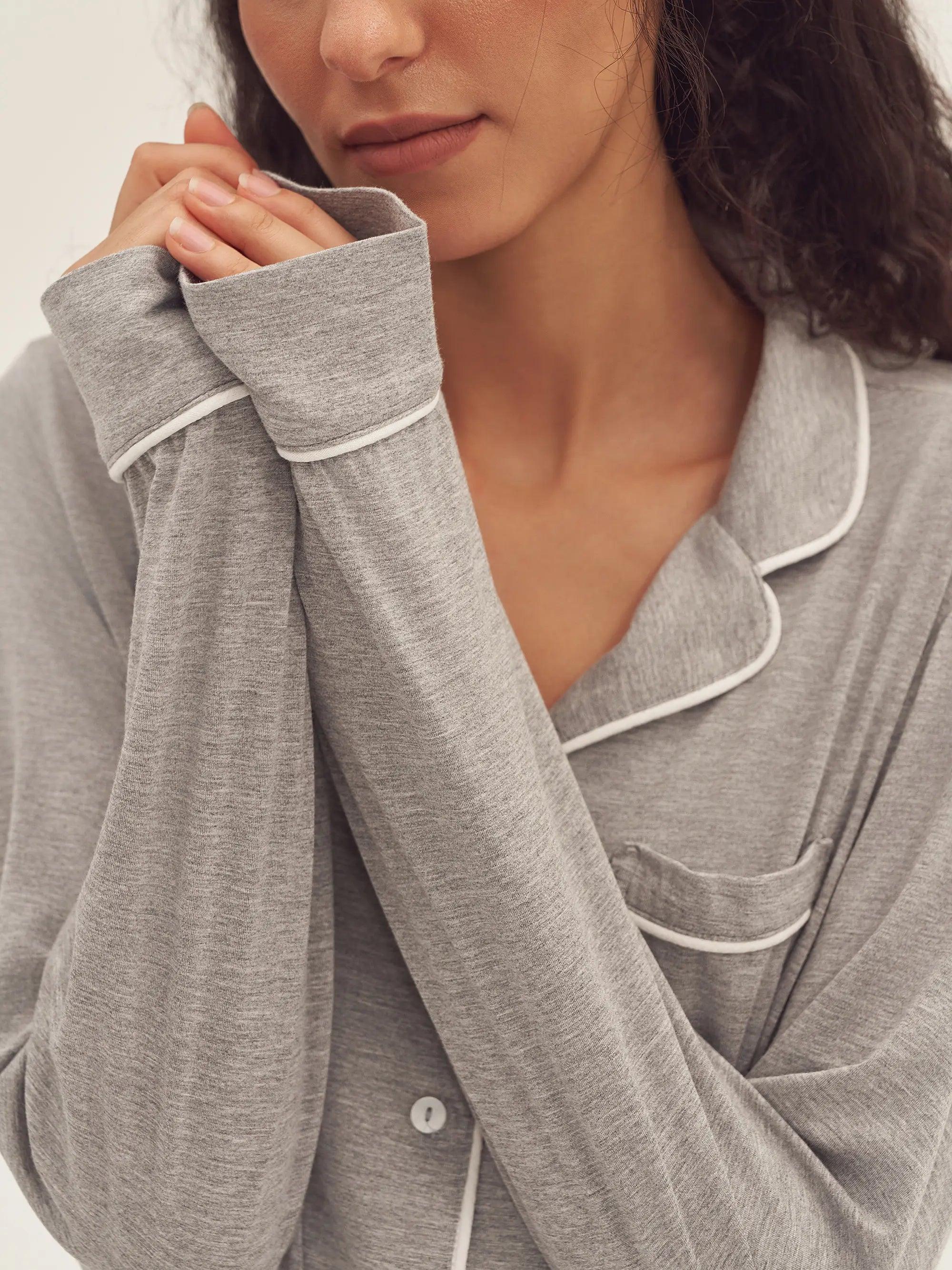 Long Sleeve Bamboo Pajama Set ADELINE - Image 16