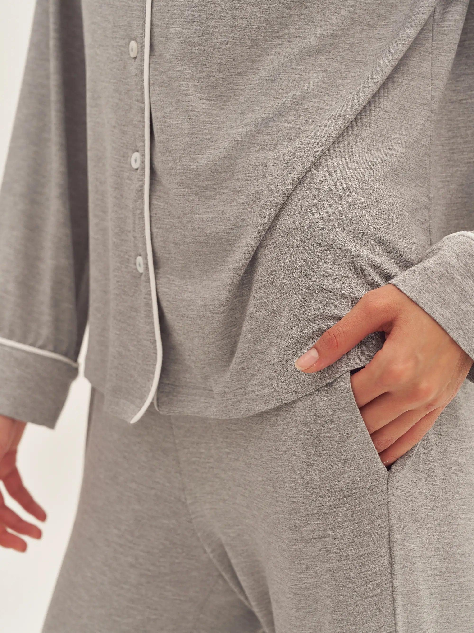 Long Sleeve Bamboo Pajama Set ADELINE - Image 19