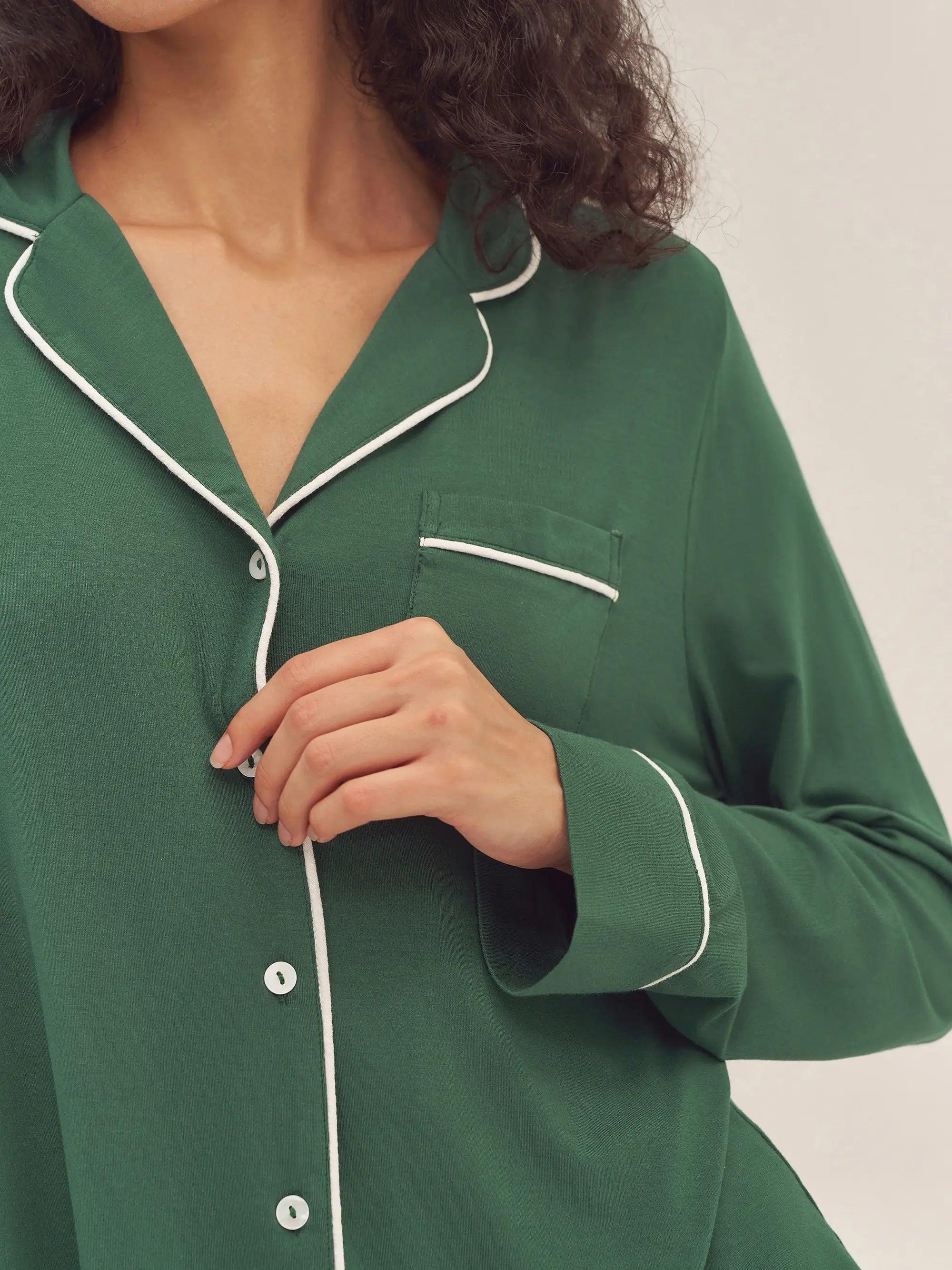Long Sleeve Bamboo Pajama Set ADELINE - Image 26