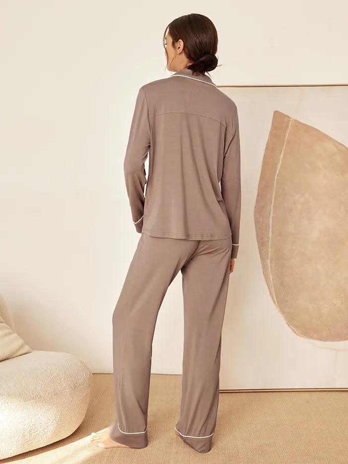 Long Sleeve Bamboo Pajama Set ADELINE - Image 6