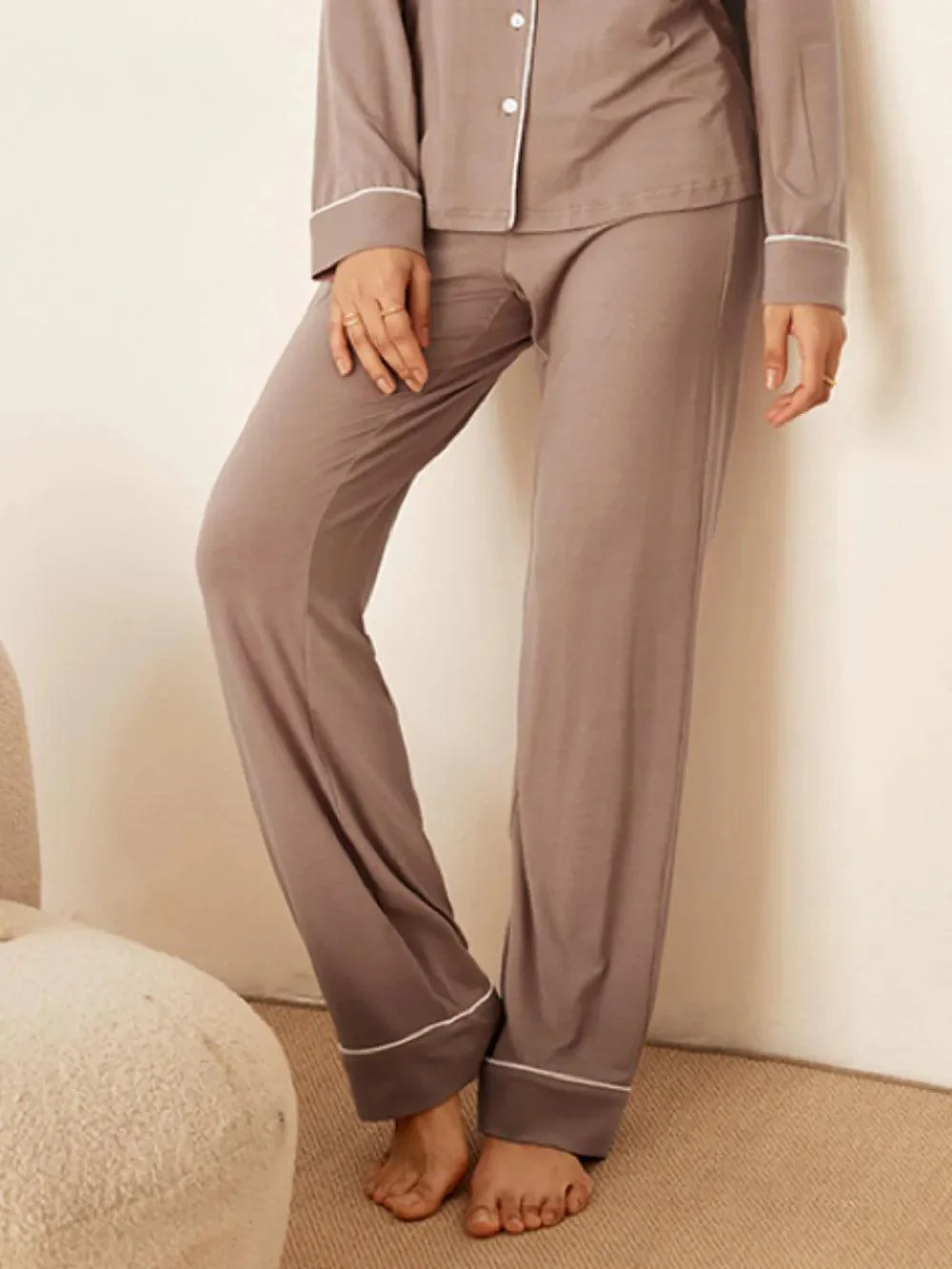 Long Sleeve Bamboo Pajama Set ADELINE - Image 8