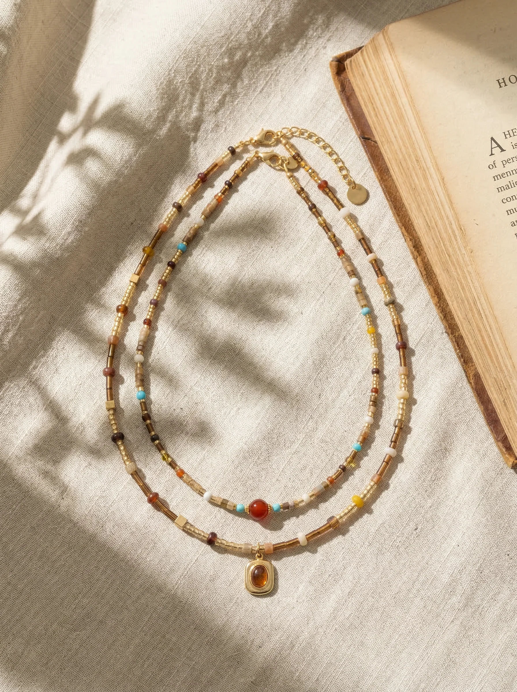 Natural Stone Boho Jewelry Choker Necklace - Image 4