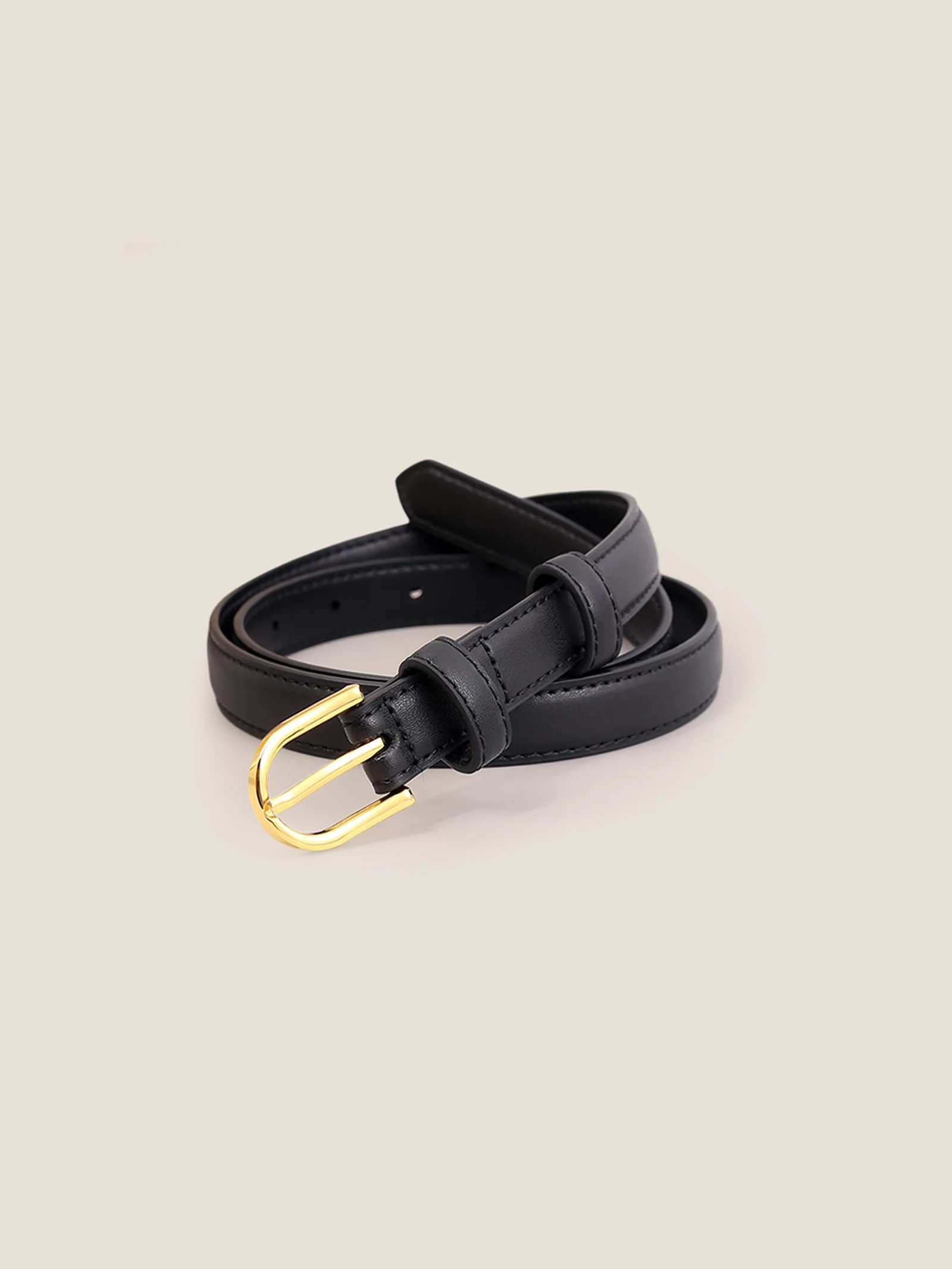 Premium Cowhide Belt With Retro Electroplated Alloy Buckle - Image 2
