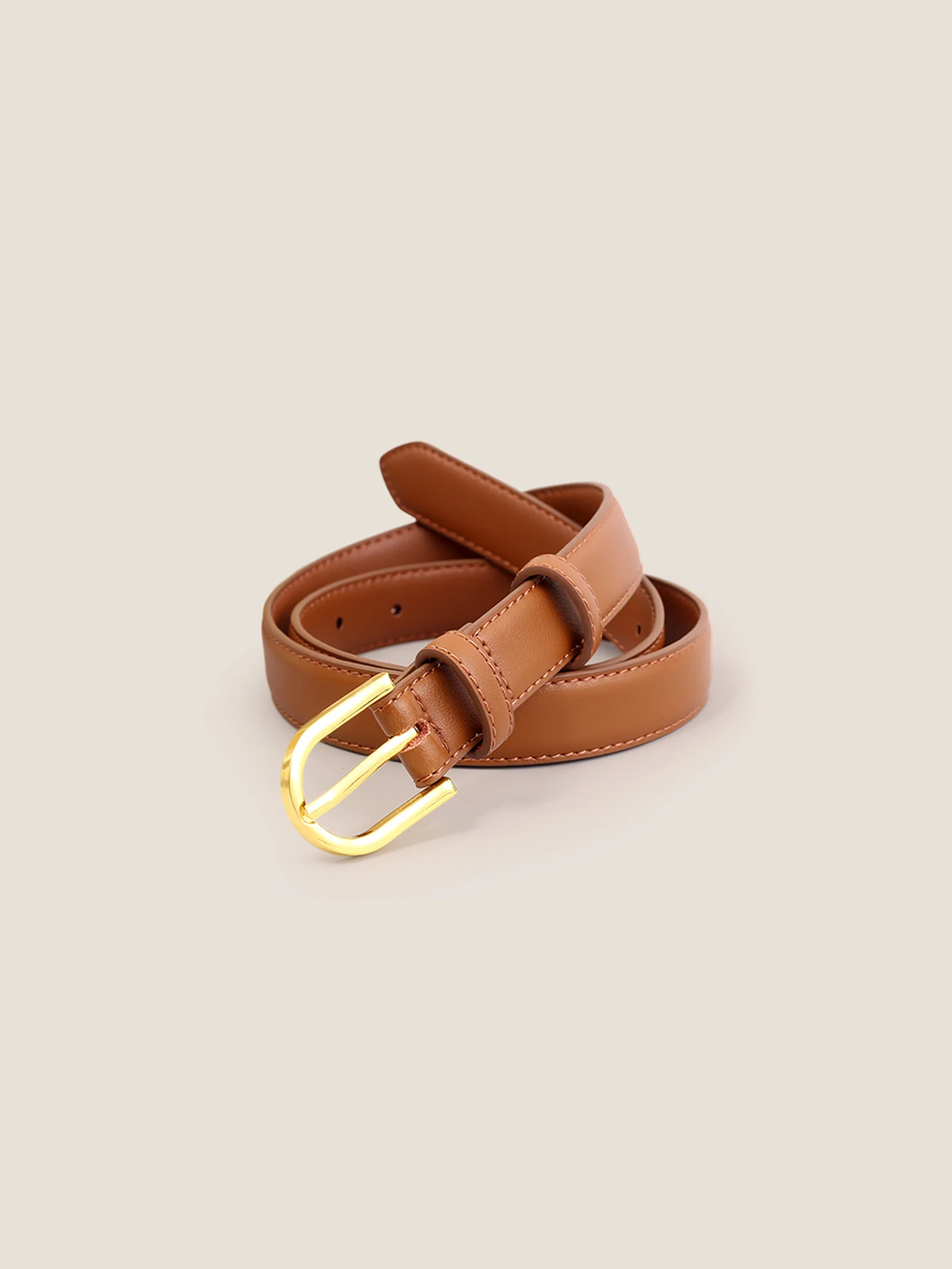 Premium Cowhide Belt With Retro Electroplated Alloy Buckle - Image 3
