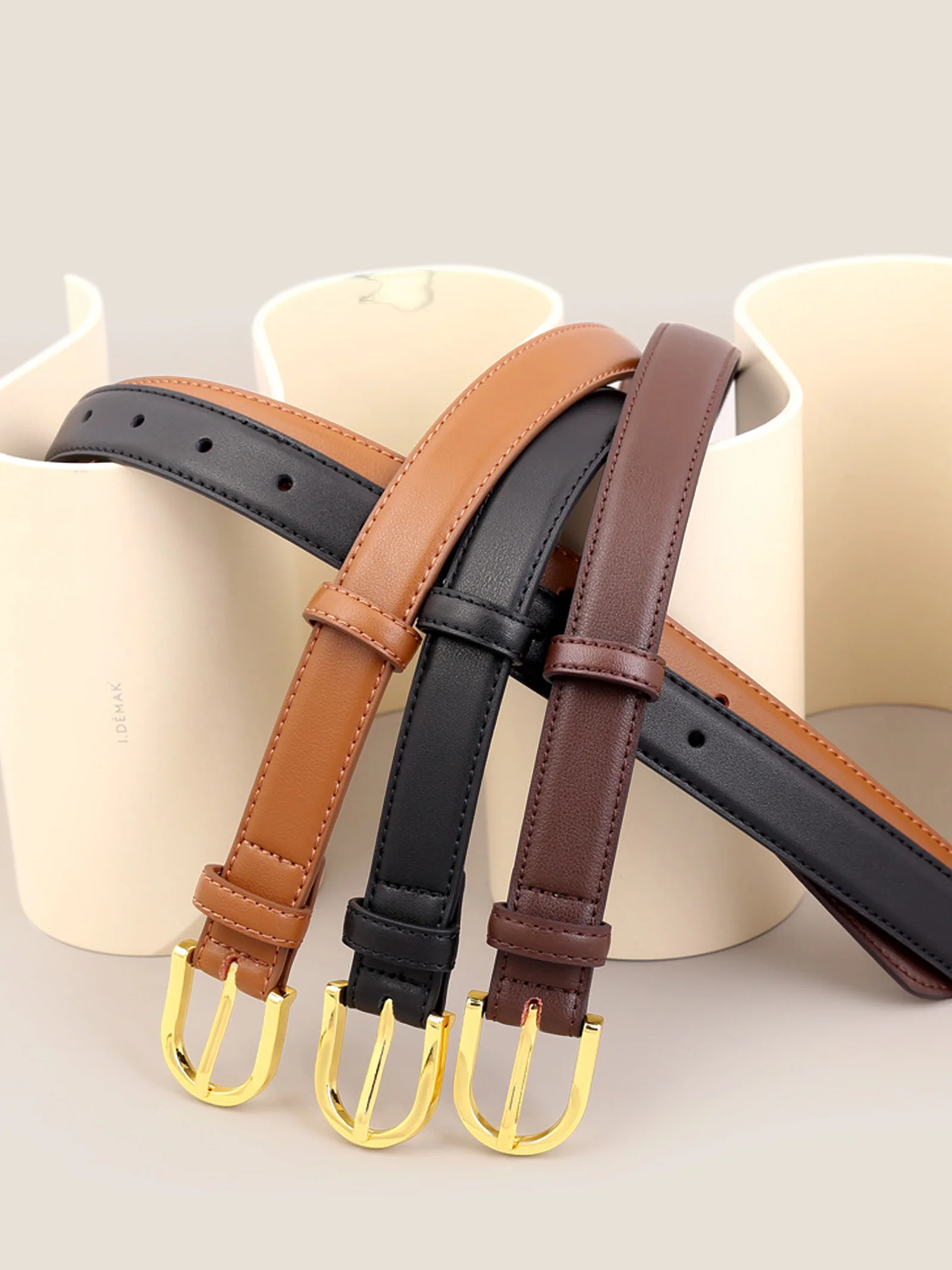 Premium Cowhide Belt With Retro Electroplated Alloy Buckle - Image 5