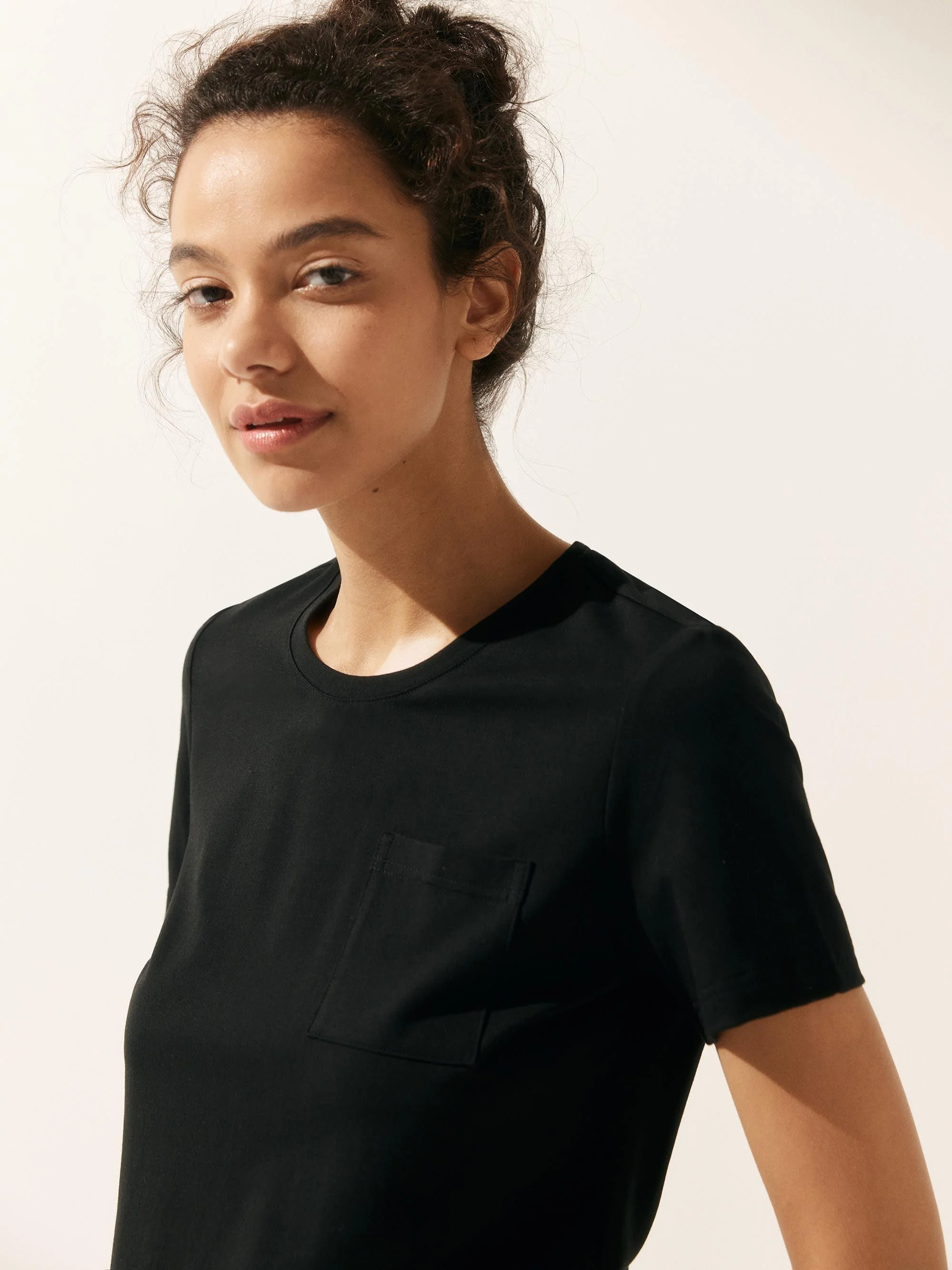 Stretch-Knit Bamboo Classic Basic Tee BELLE - Image 14