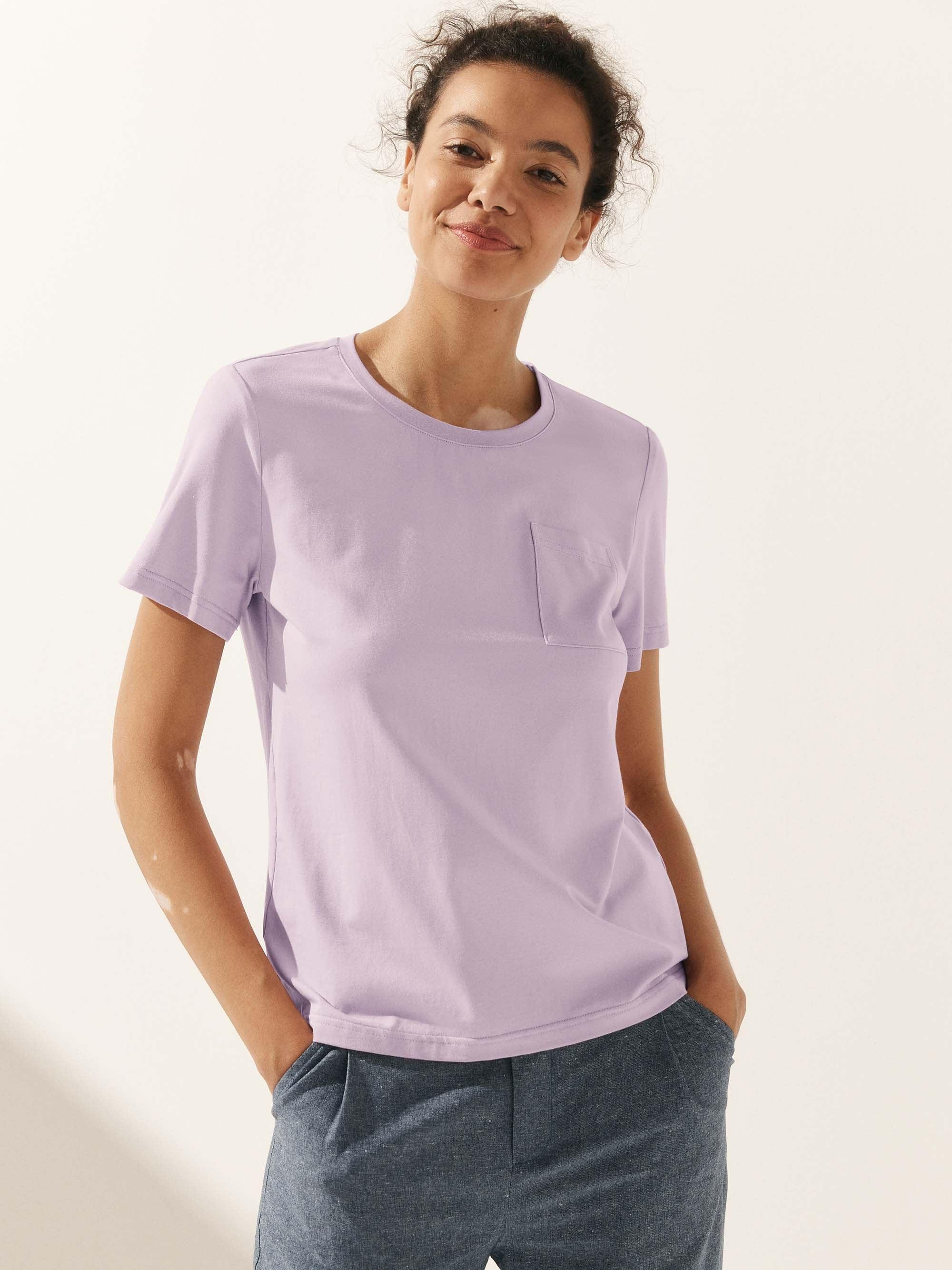Stretch-Knit Bamboo Classic Basic Tee BELLE - Image 20
