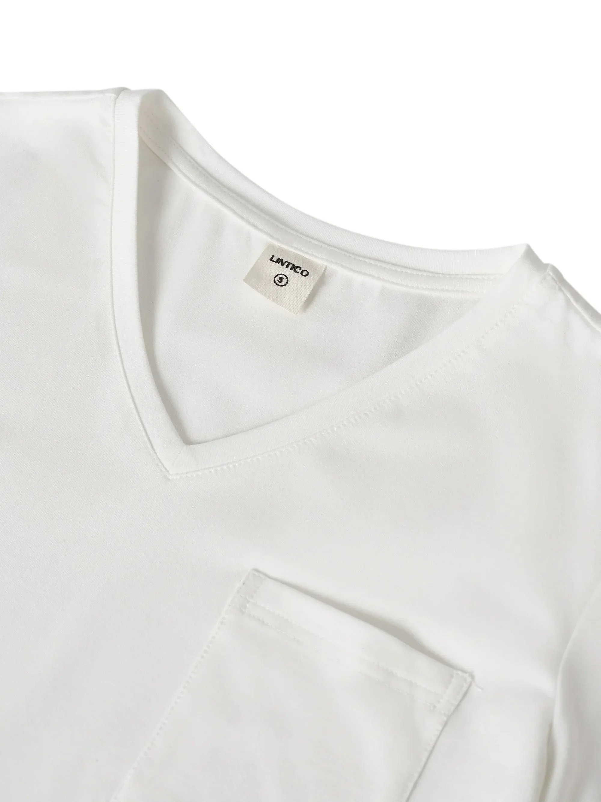 Stretch-Knit Bamboo Classic Basic Tee BELLE - Image 31