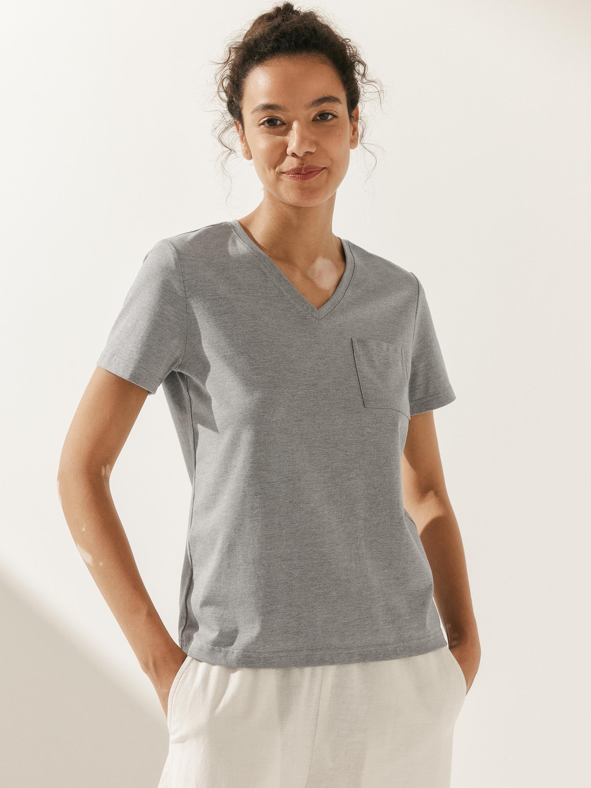 Stretch-Knit Bamboo Classic Basic Tee BELLE - Image 33