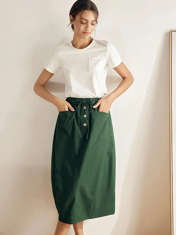 Stretch-Knit Bamboo Classic Basic Tee BELLE - Image 5