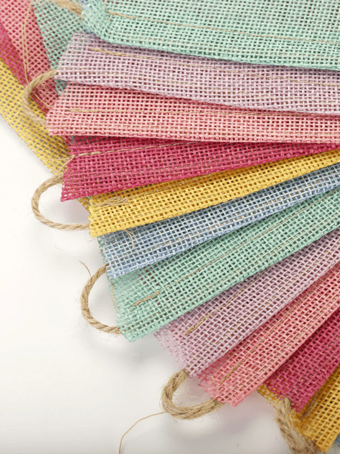 Sustainable Linen-Look Bunting Flags