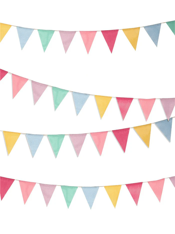 Sustainable Linen-Look Bunting Flags - Image 3