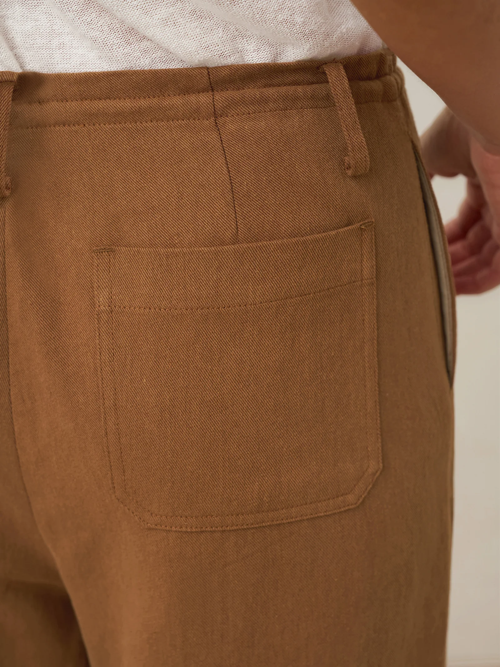 Lyocell Linen Drawstring Straight Leg Pants RACHEL - Image 9