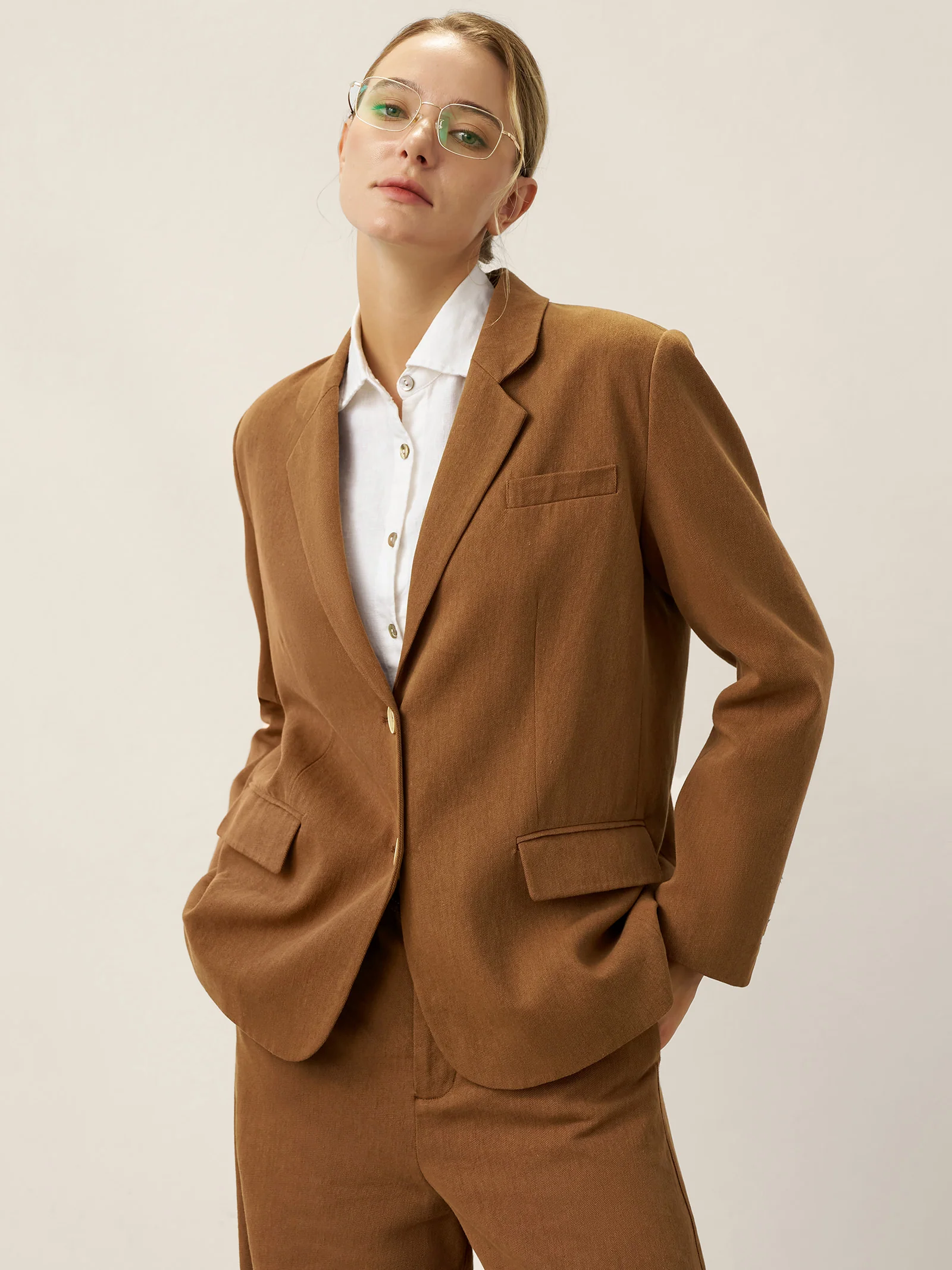 Lyocell Linen Tailored Blazer CASSIDY