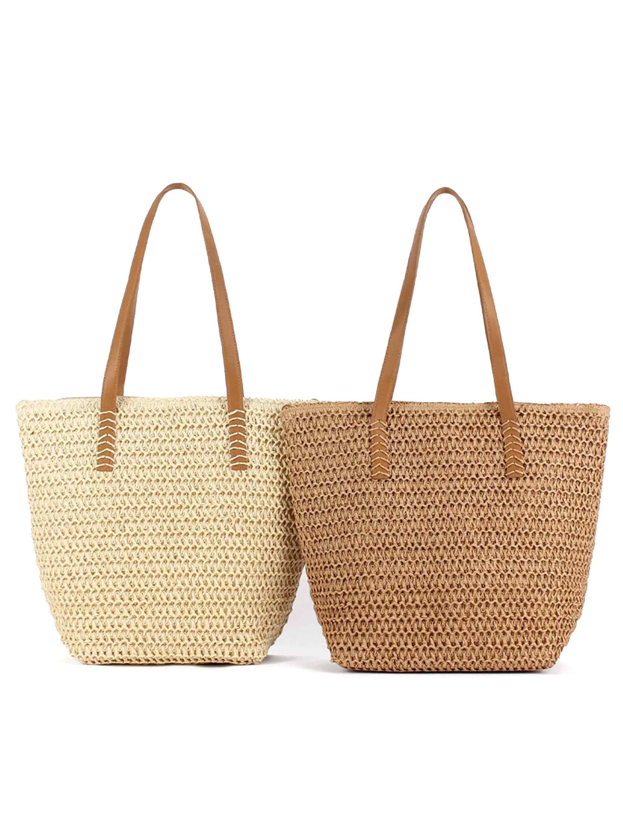Woven Tapered Tote - Image 3