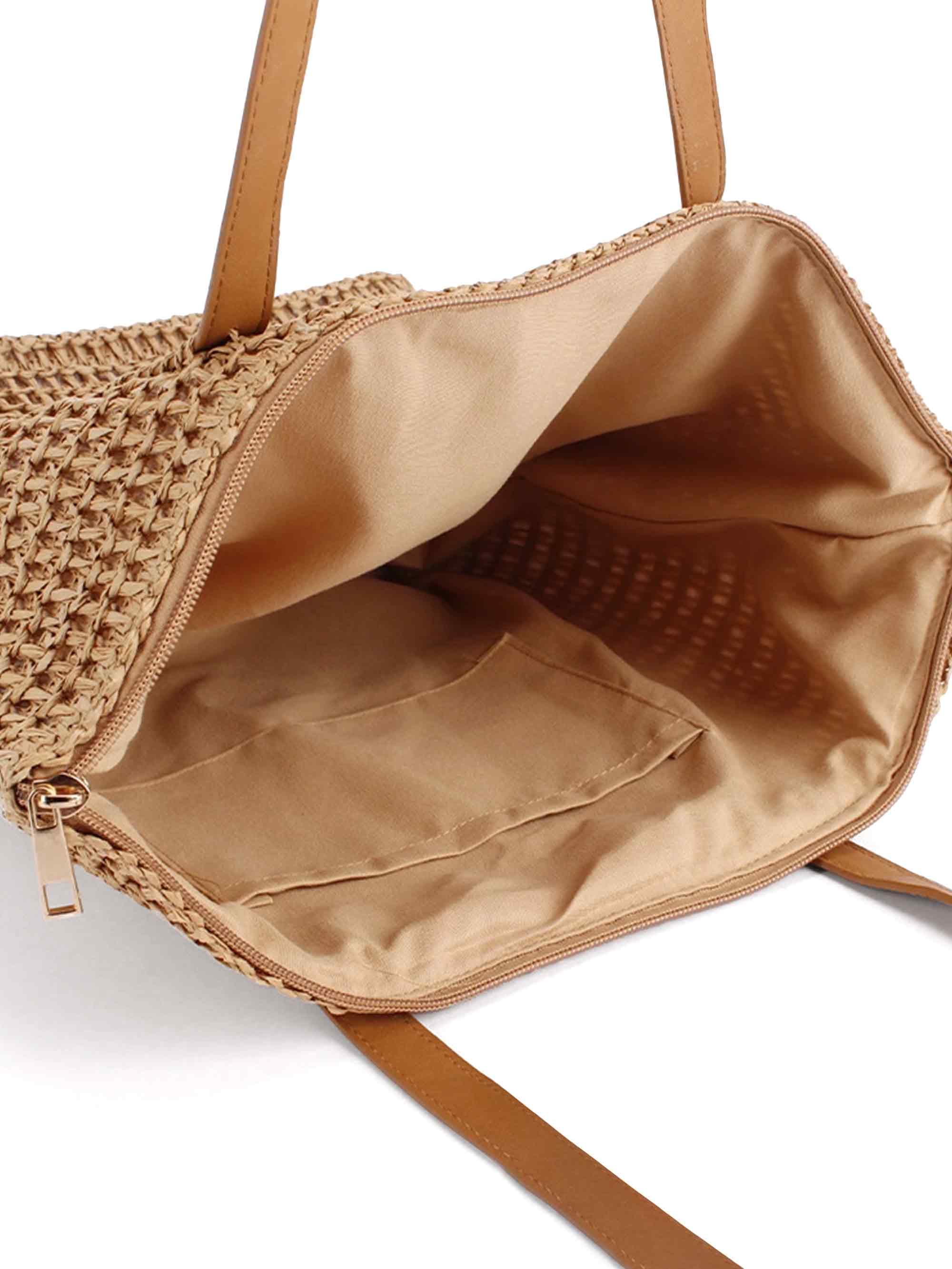 Woven Tapered Tote - Image 4