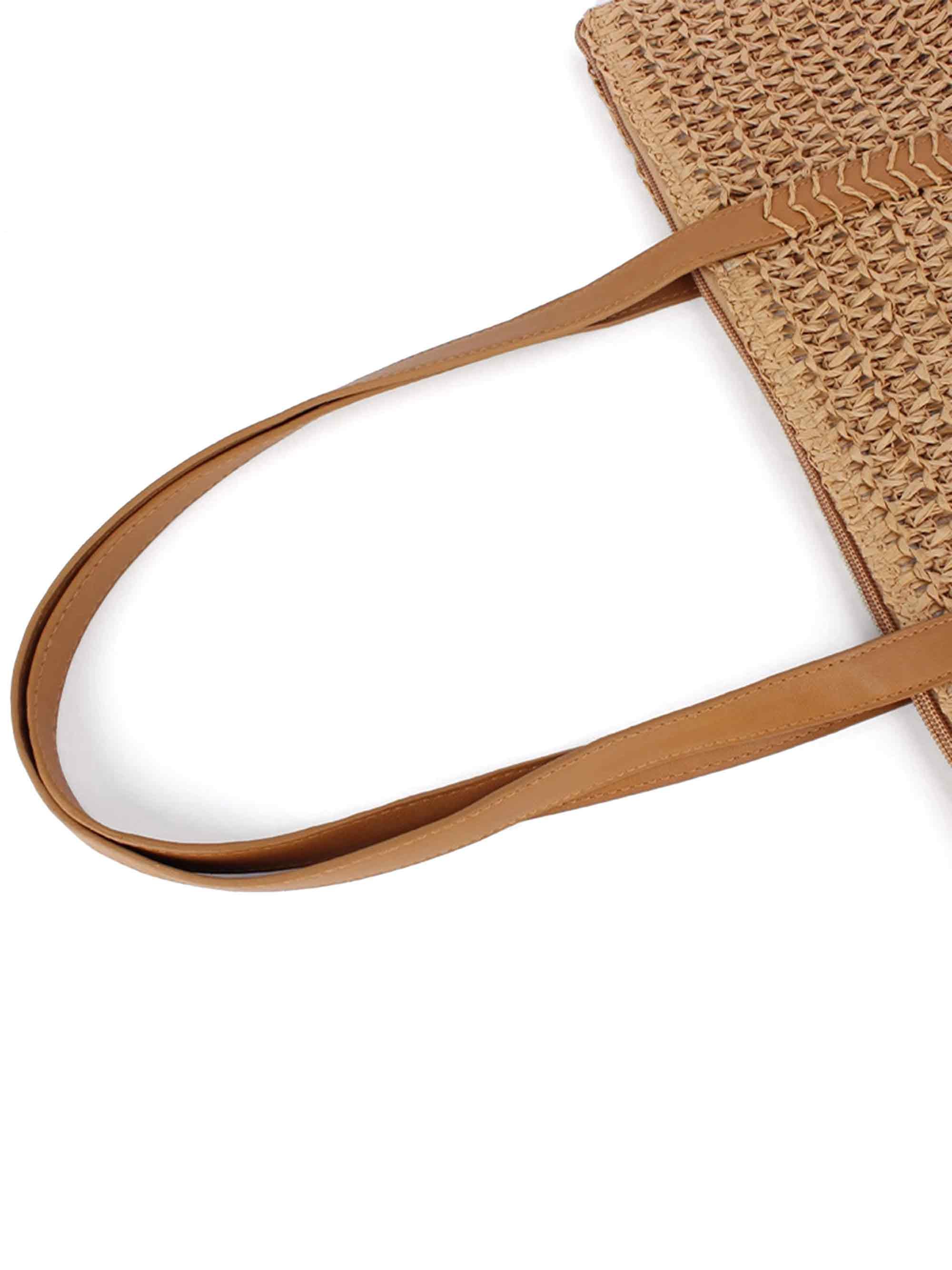 Woven Tapered Tote - Image 5