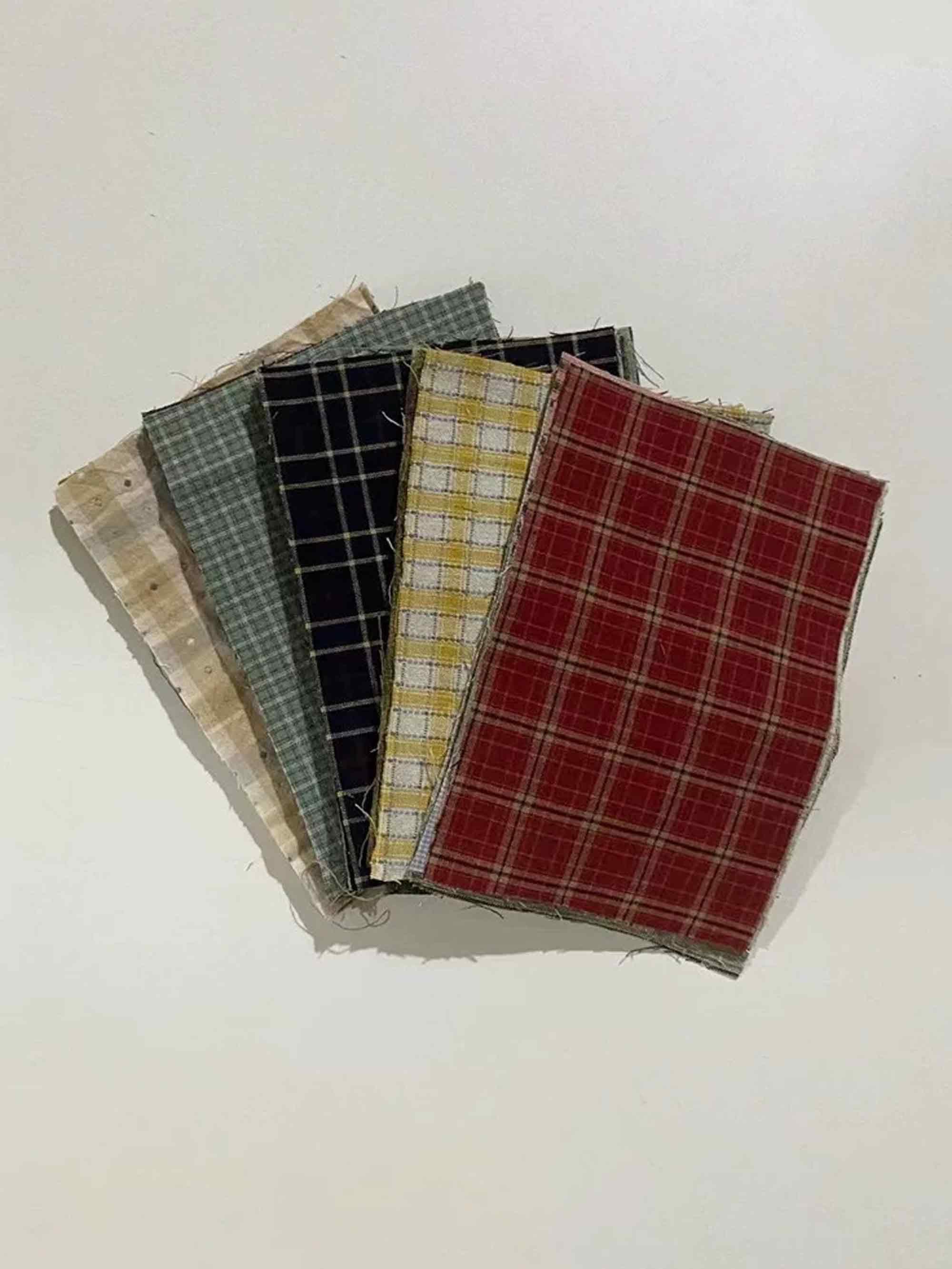 Yarn-Dyed Fabric Scraps for Clothes & Patchwork (10 Pieces) - Image 4