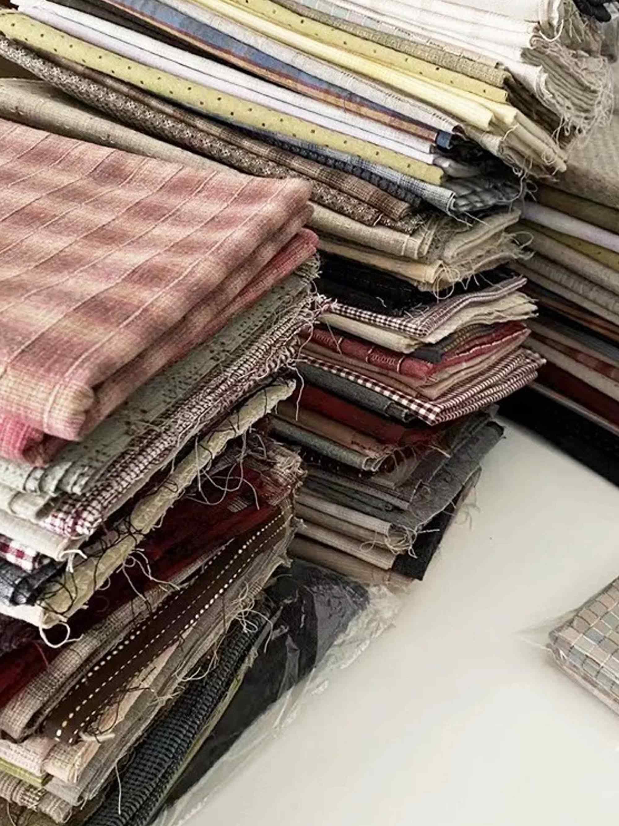 Yarn-Dyed Fabric Scraps for Clothes & Patchwork (10 Pieces) - Image 6