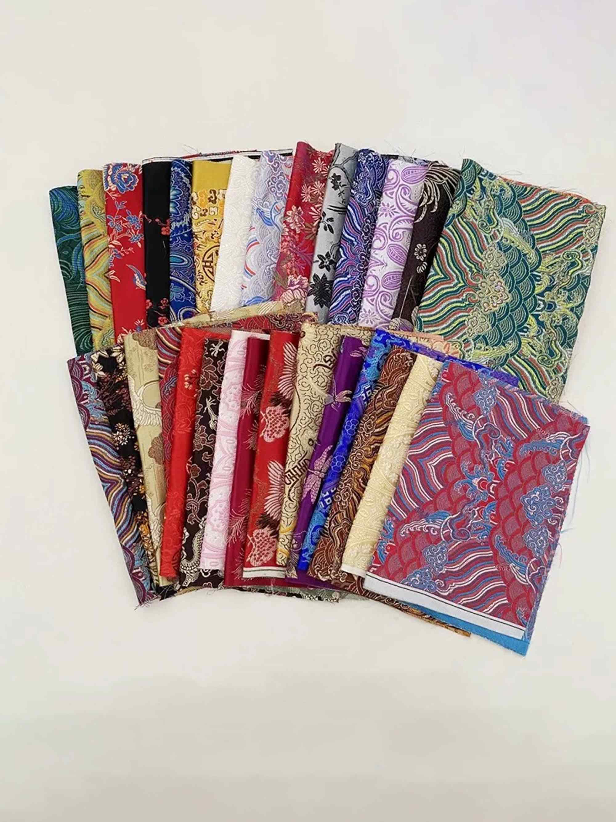 Yarn-Dyed Fabric Scraps for Clothes & Patchwork (10 Pieces) - Image 8